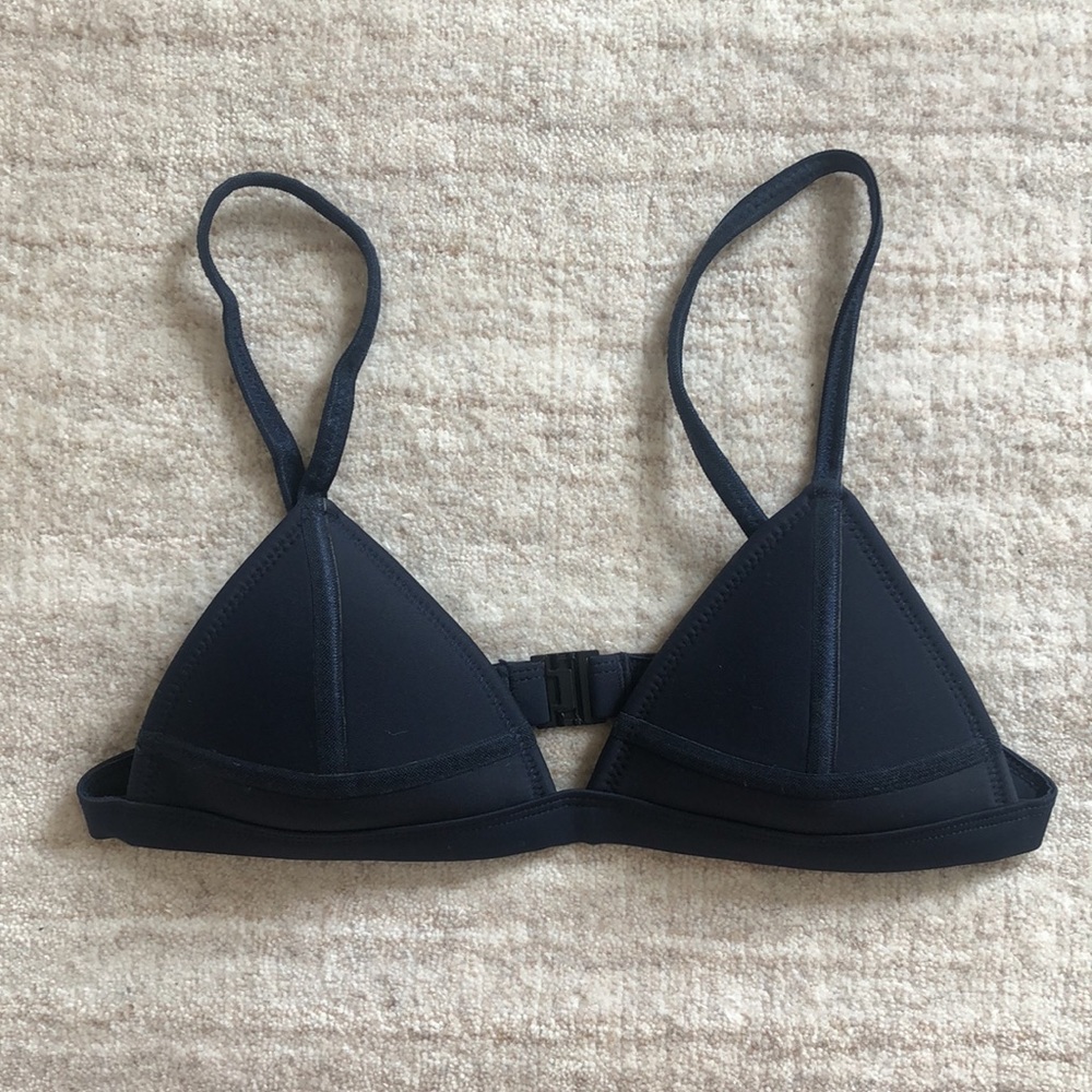 TRIANGL Bikini Top in Navy Blue Size XS